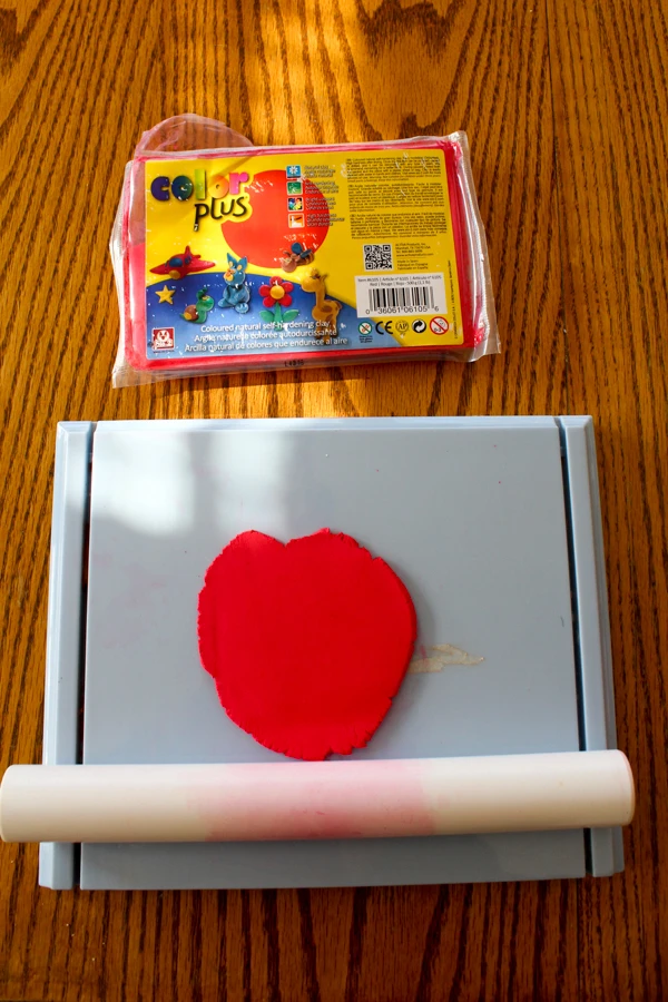 Use the clay roller kit to roll out the Color Plus Clay.